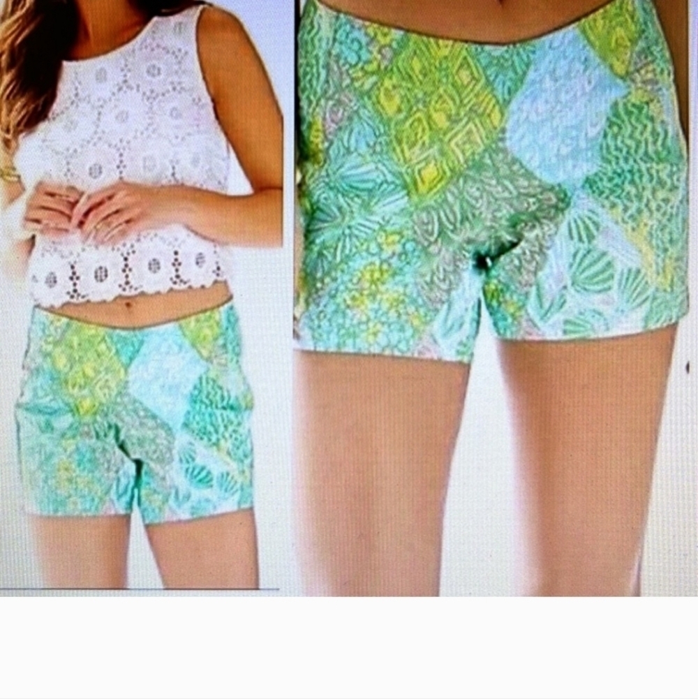 Lilly Pulitzer Vintage Dobby Deenie Shorts Ladies Size 4